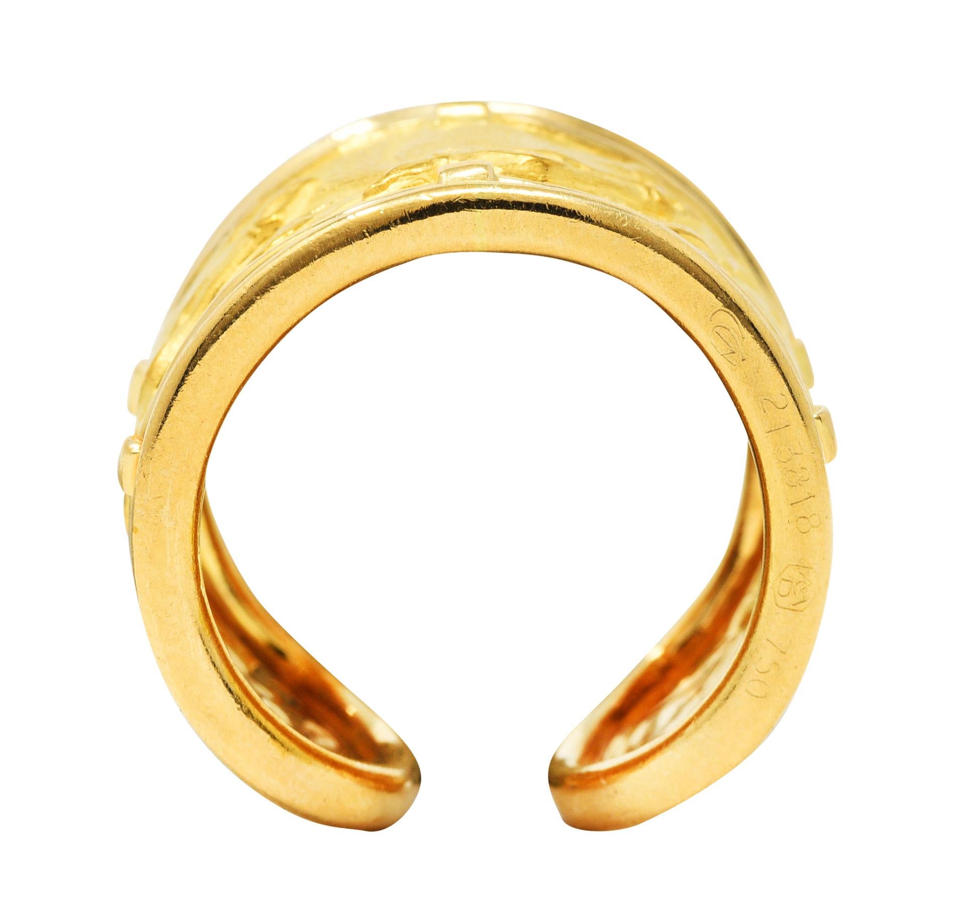 Carrera y Carrera 18 Karat Yellow Gold Horse Band Ring In Excellent Condition In Philadelphia, PA