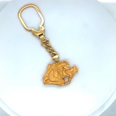 Carrera Y Carrera 18 KT Gelbgold Liebhaber Schlüsselanhänger-Kette