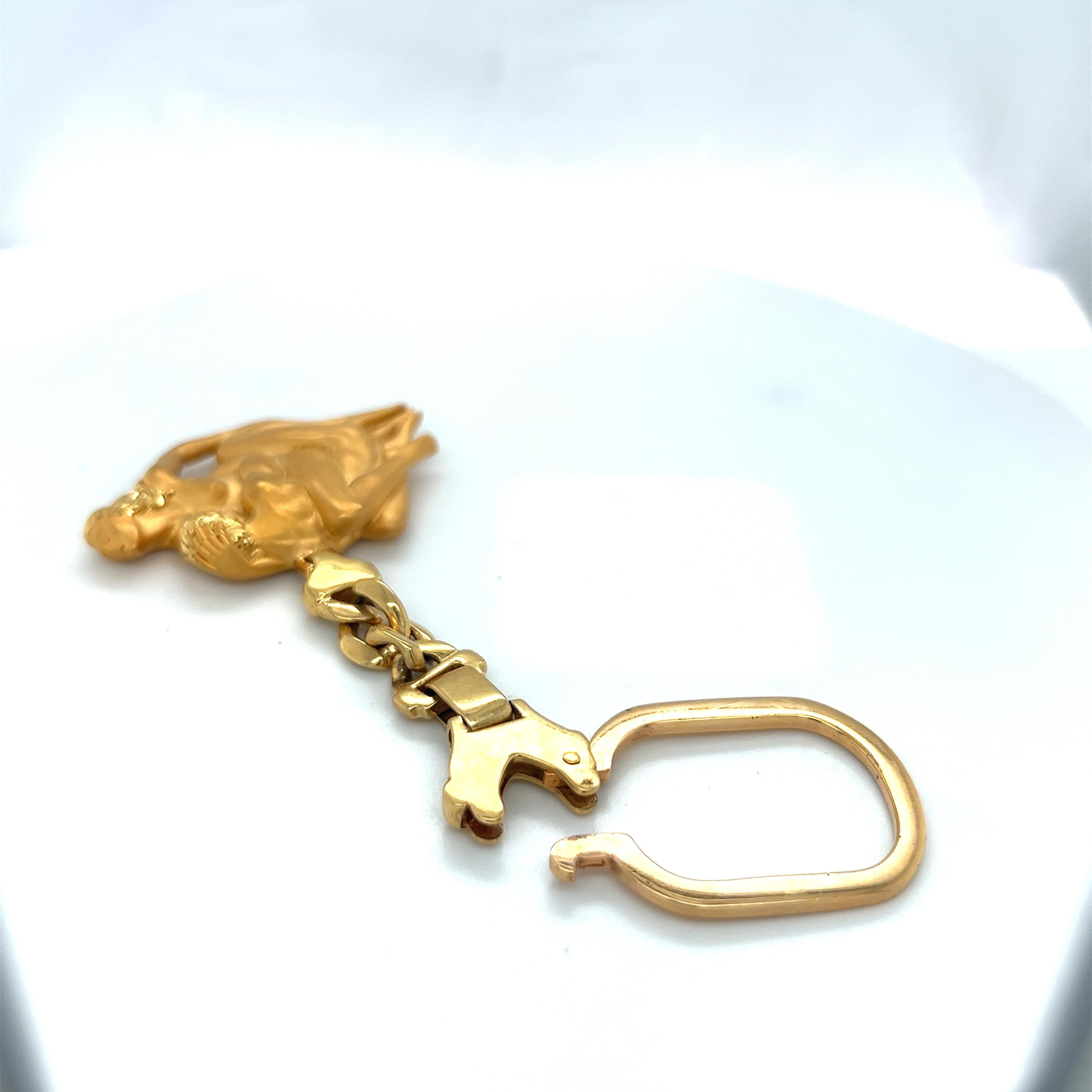 Carrera Y Carrera Porte-clés Lovers en or jaune 18 KT Unisexe en vente