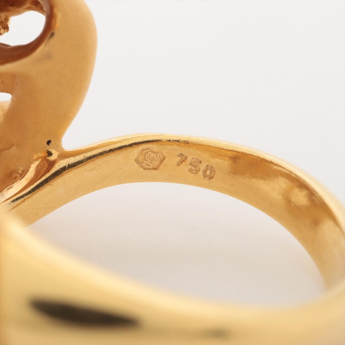 Round Cut Carrera Y Carrera 18k Gold Panther Ring Ruby Eye & Diamonds. Leopard Pounce For Sale
