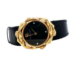 Carrera Y Carrera 18K Watch Adam and Eve Figural Quartz Movement 18K Yellow Gold