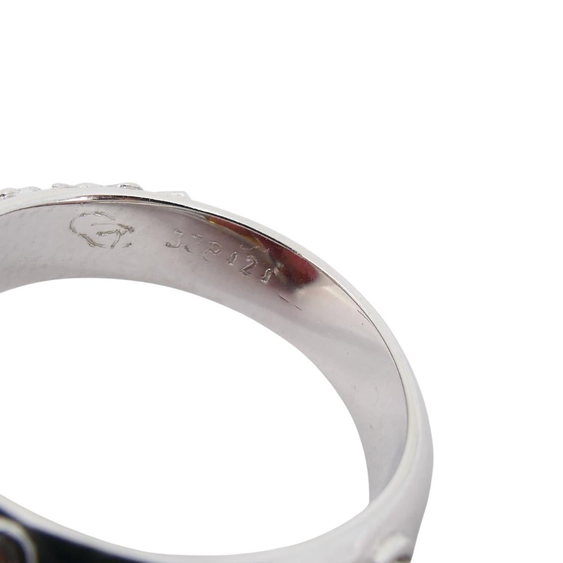 Carrera y Carrera Bague double en or blanc 18k Diamant Design/One en vente 6