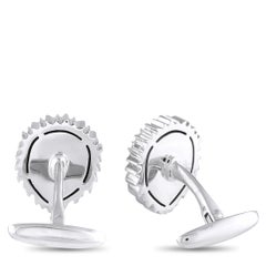 Carrera y Carrera 18K White Gold Lion Cufflinks