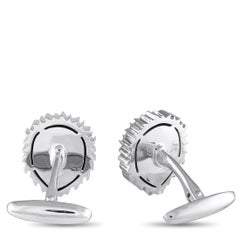 Gemelli da polso Carrera y Carrera in oro bianco 18 carati con leone