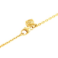 Carrera y Carrera 18 Karat Gold 0.08 Carat Diamond and Topaz Pendant Necklace