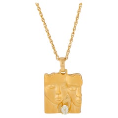 Carrera y Carrera 18K Yellow Gold 0.50ct Diamond Pendant Necklace CC08-051926