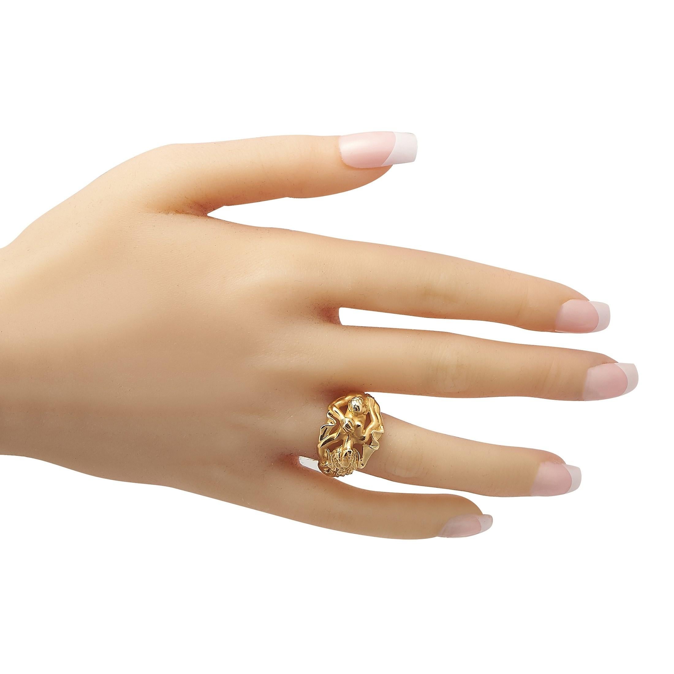 Carrera Y Carrera Adam und Eva Ring aus 18 Karat Gelbgold Damen