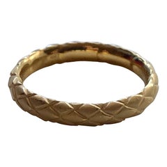 Carrera Y Carrera 18 Karat Yellow Gold Basket Weave Band