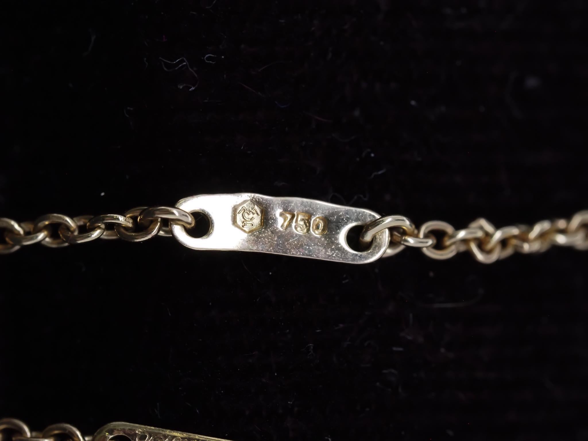 Carrera y Carrera Collier et pendentif panthère en or jaune 18 carats avec diamants - VHK#336 en vente 3