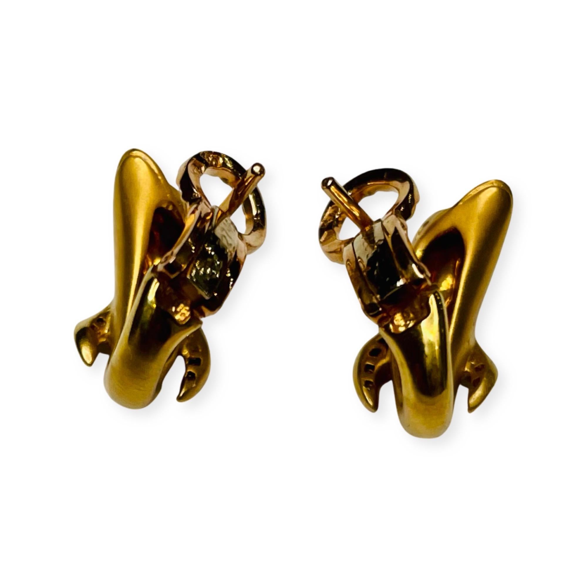 gold dolphin earrings