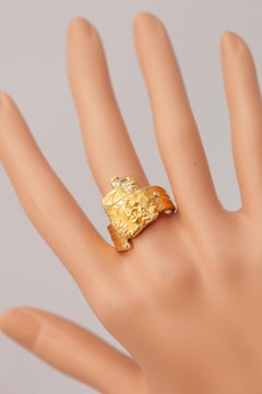 Carrera Y Carrera 18K Yellow Gold Diamond Sculptural Ring