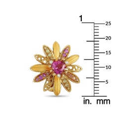 Carrera y Carrera 18 Karat Gold Diamond, Tourmaline and Multi-Sapphire Earrings