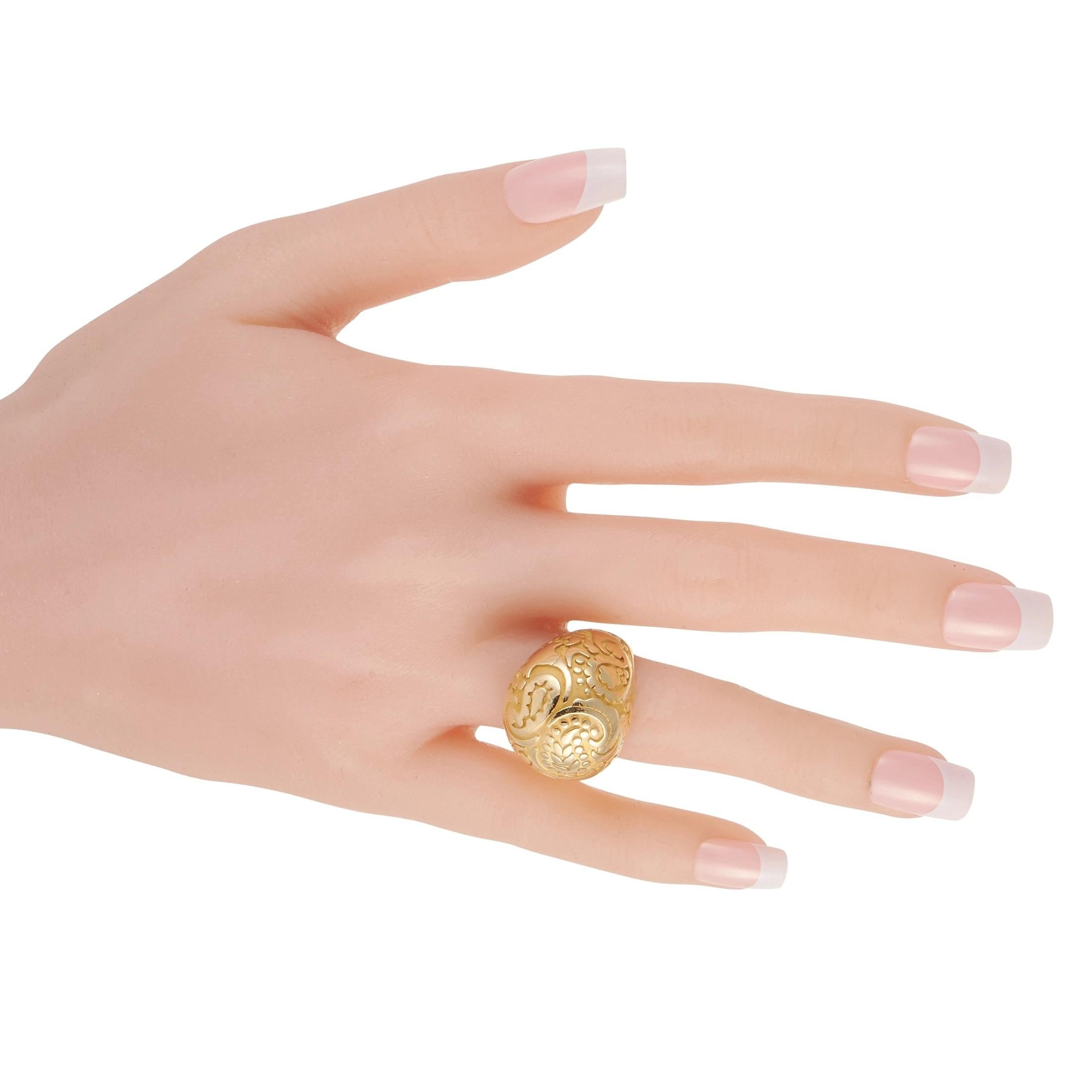 Carrera y Carrera 18K Gelbgold Kuppel Ring im Zustand „Hervorragend“ in Southampton, PA