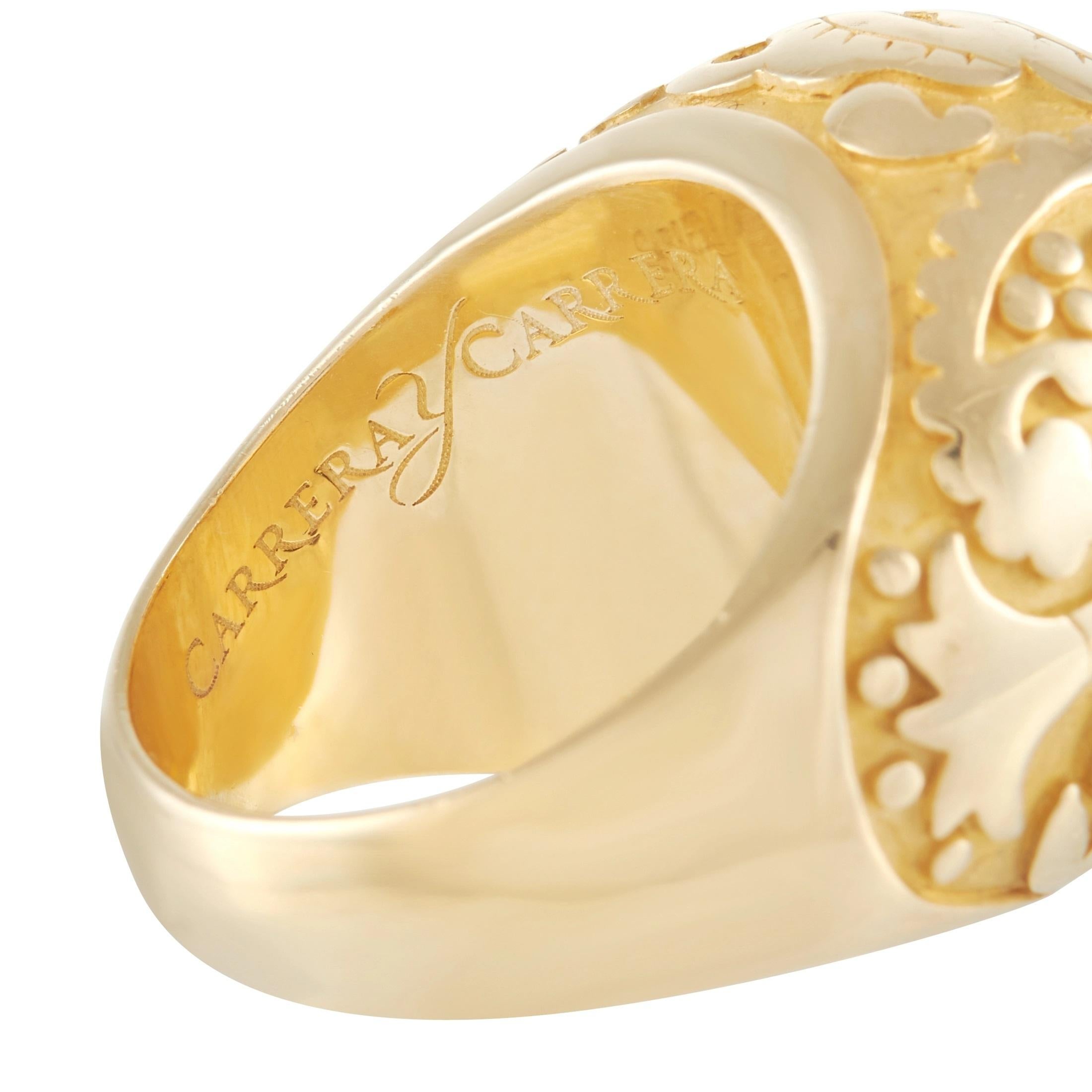 Carrera y Carrera 18K Gelbgold Kuppel Ring 1