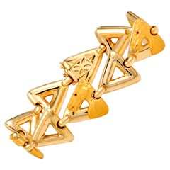 Carrera y Carrera 18 Karat Yellow Gold Horse Head Link Bracelet