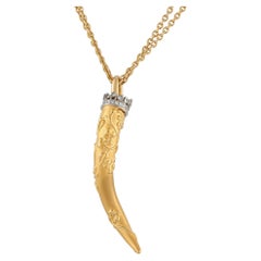 Carrera y Carrera Collar Cuerno Italiano Oro Amarillo 18K CA01-122325