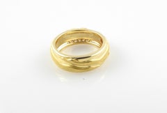 Carrera y Carrera 18 Karat Yellow Gold Kissing Couple Diamond Band w/box