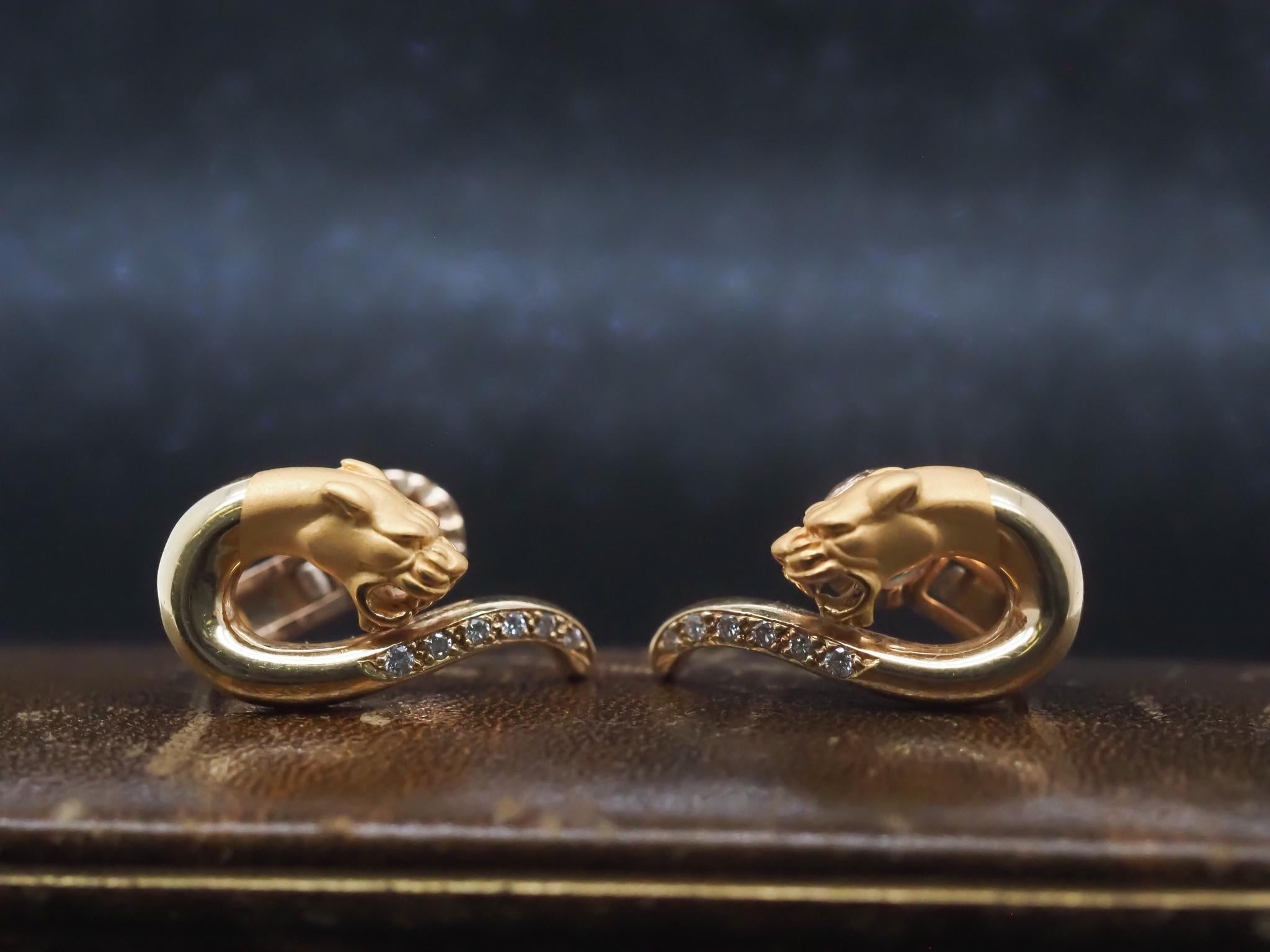 Boucles d'oreilles diamant panthère en or jaune 18K de Carrera y Carrera - VHK#933a

Détails de l'article :
Année : années 2000
Type de métal : Or jaune 18 carats [Poinçonné et testé].
Poids : 8.7 grammes

Fabricant : Carrera Y Carrera

Détails du
