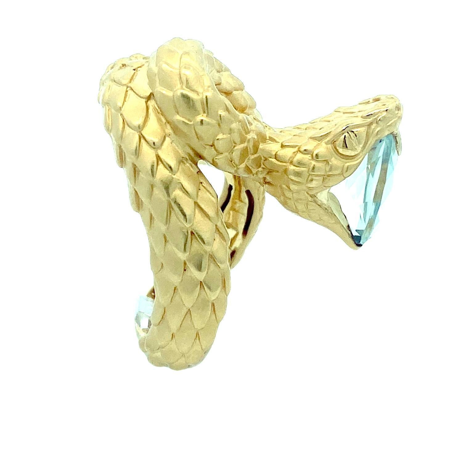 Carrera y Carrera 18K Yellow Gold Snake Ring 1
