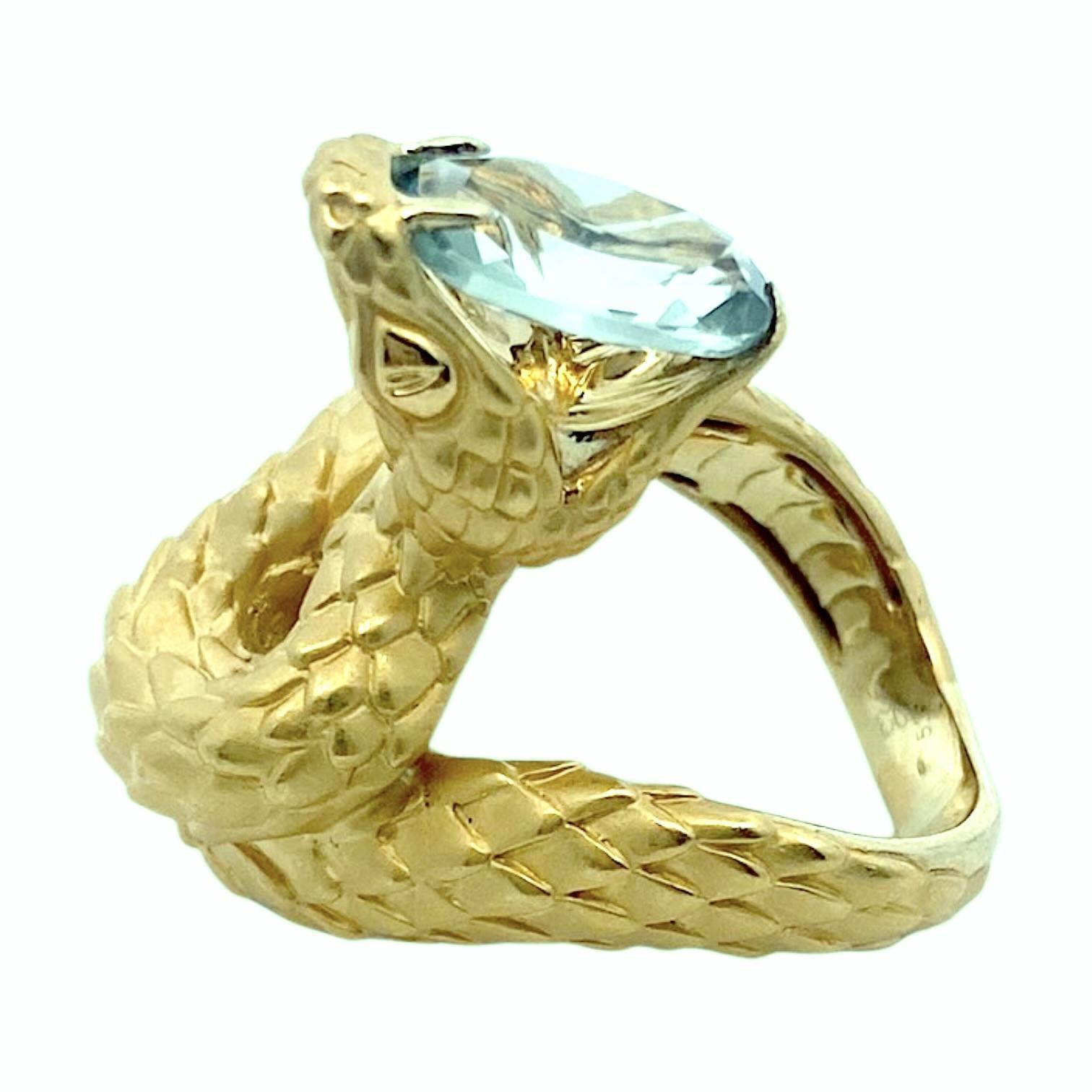 Carrera y Carrera 18K Yellow Gold Snake Ring 2