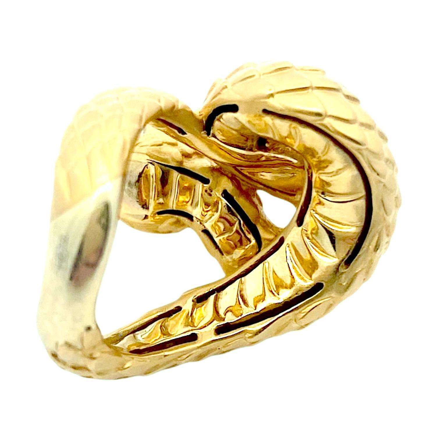 Carrera y Carrera 18K Yellow Gold Snake Ring 3