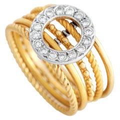 Carrera y Carrera 18Karat Yellow Gold 0.20Carat Diamond Ring