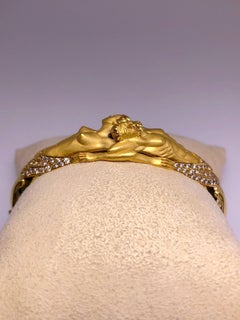 Carrera y Carrera 18Kt Gold Intertwined Lovers Bracelet with .73 Carat Diamonds