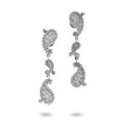 Carrera y Carrera 18kt White Gold Day & Night Earrings with Onyx Drops