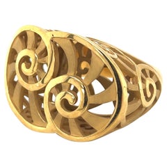 Carrera Y Carrera 18KT Yellow Gold "Altea Nautilus " Ring