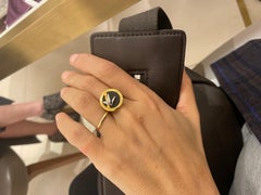 Carrera Y Carrera 18KT Yellow Gold Bamboo Leaf Ring with Diamond & Onyx