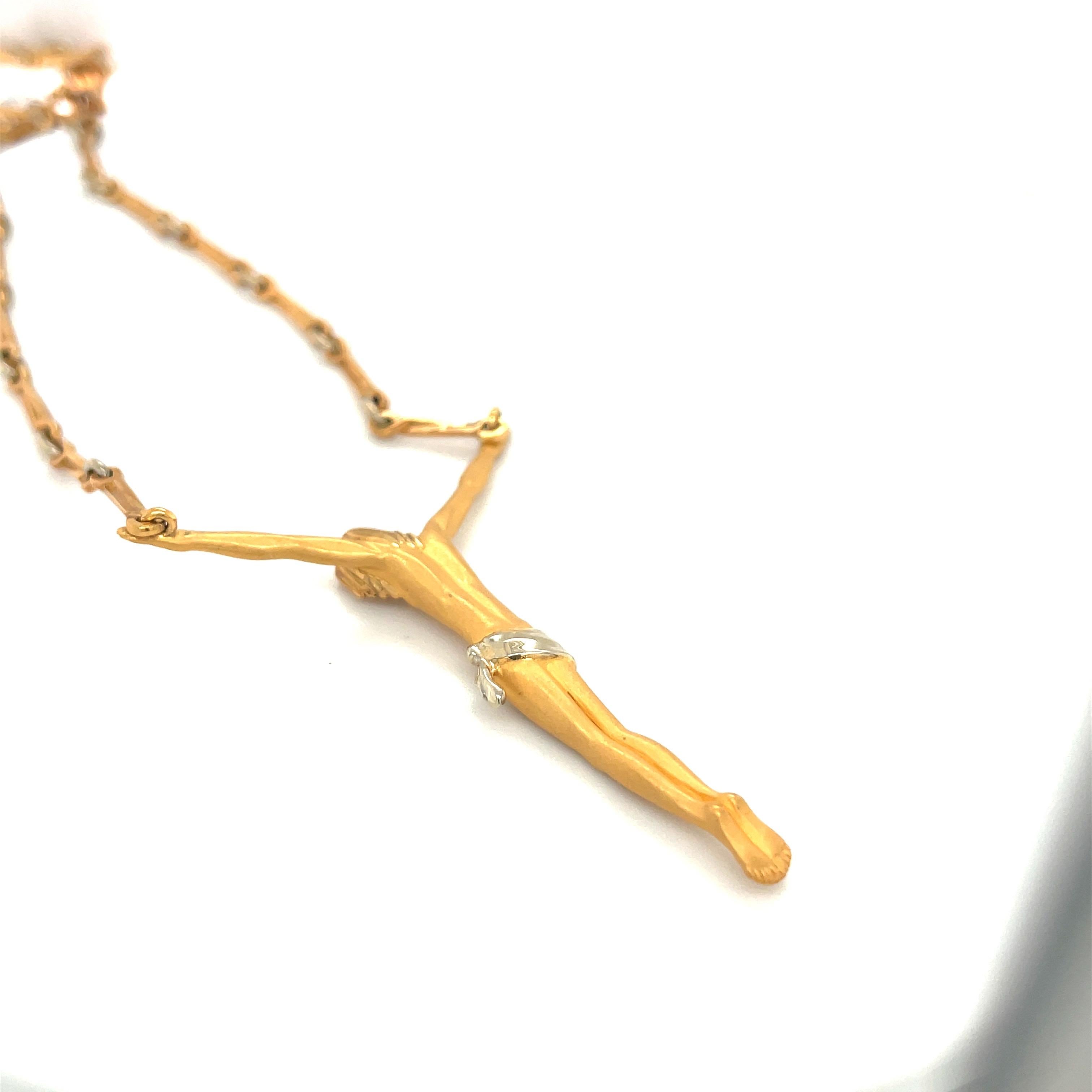 gold jesus necklace