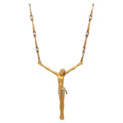 Carrera Y Carrera Colgante Jesucristo Oro Amarillo 18KT
