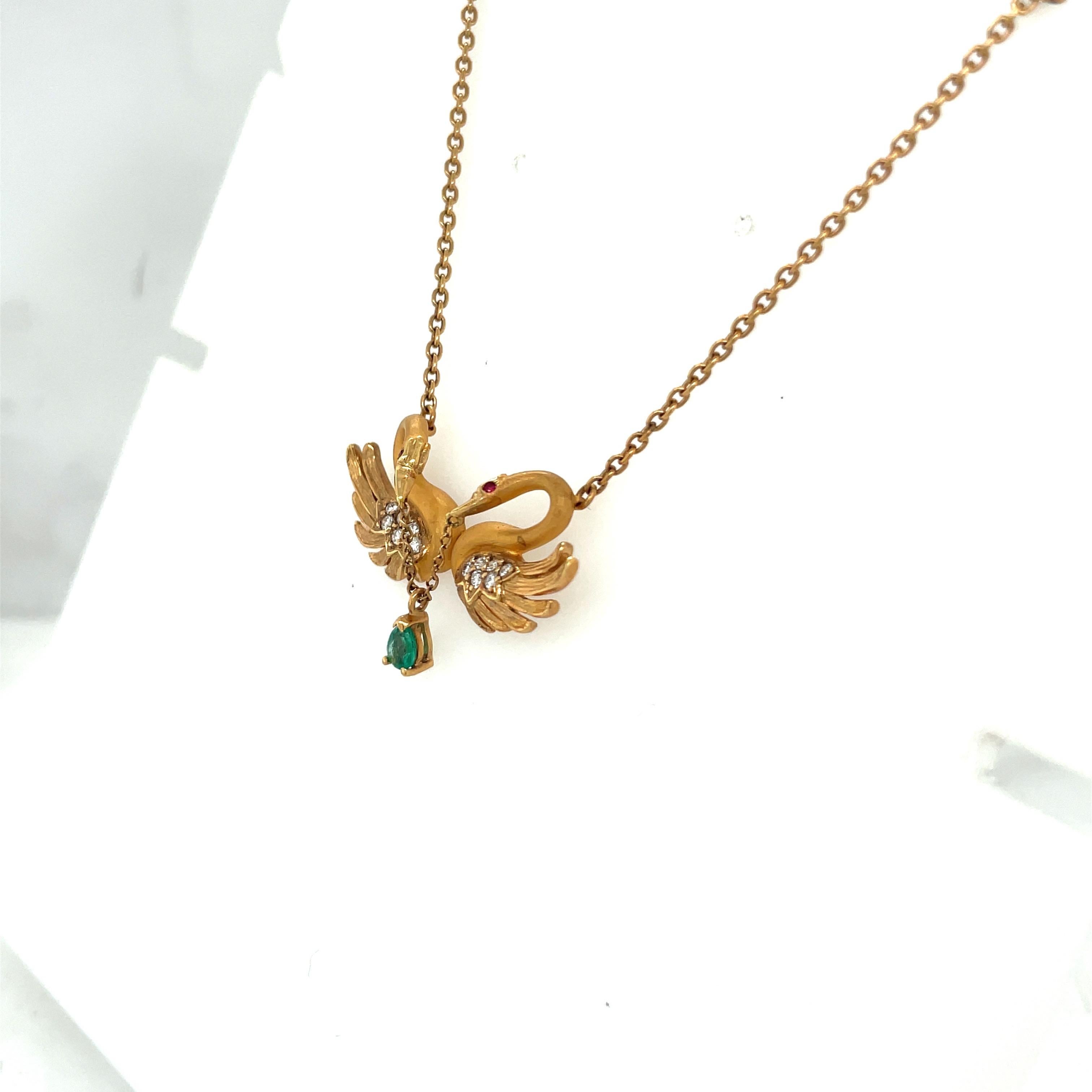 swan necklace