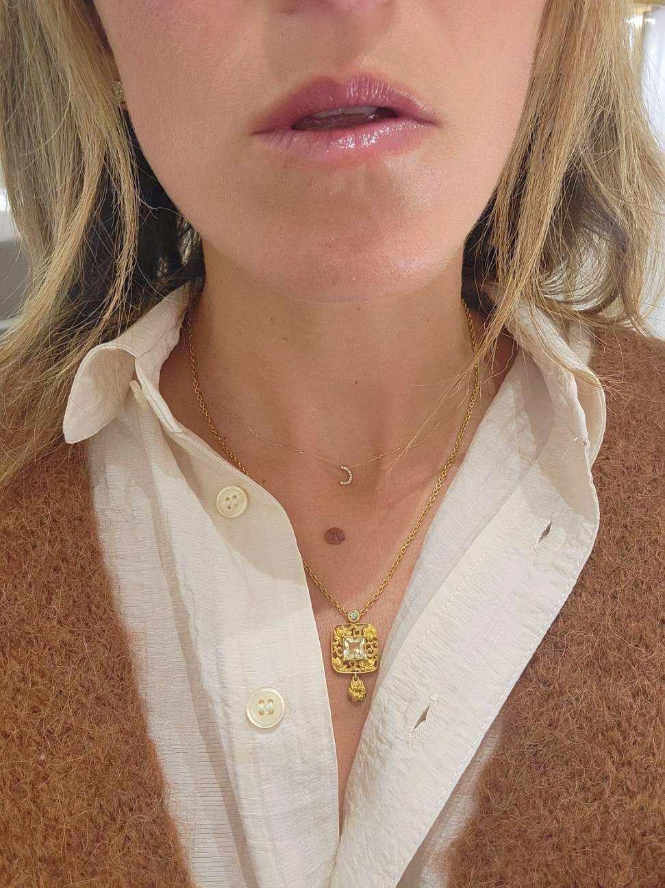 gardenia layered necklace