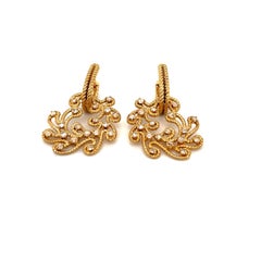 Carrera Y Carrera 18KT YG Ruedo de Luces Diamond 0.82Ct Hanging Earrings