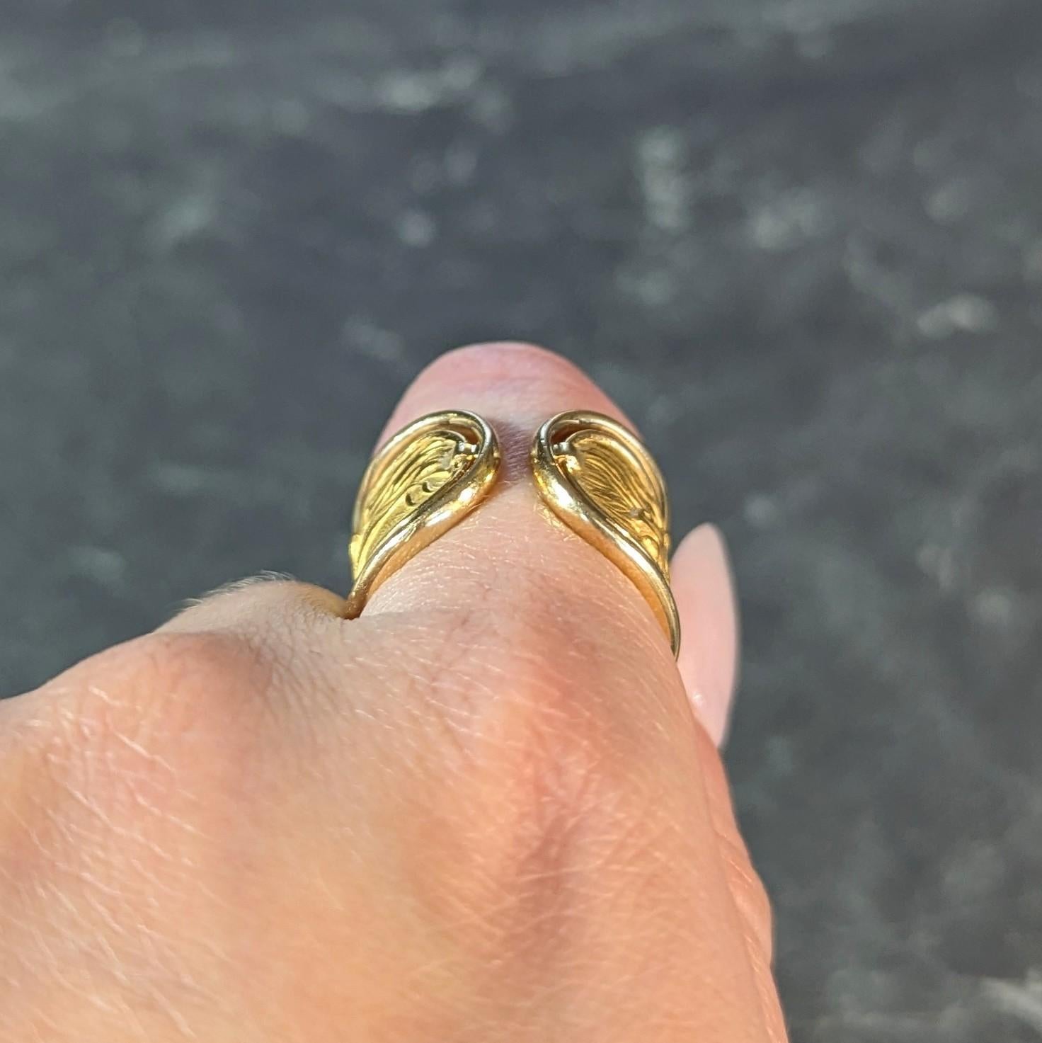 Carrera Y Carrera 1980's 18 Karat Yellow Gold Ecuestre Horse Vintage Band Ring 5
