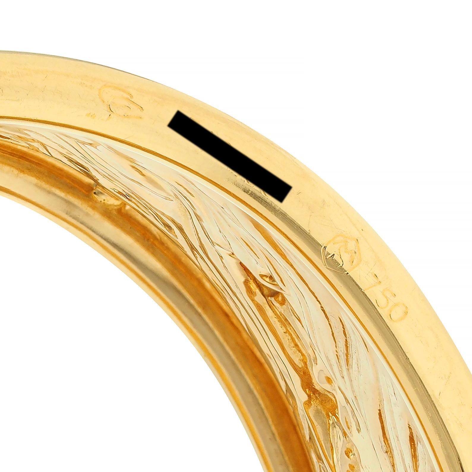 Carrera Y Carrera 1980's 18K Yellow Gold Ecuestre Horse Vintage Cuff Bracelet 5