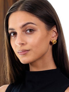 Carrera Y Carrera 2000's Diamond 18 Karat Yellow Gold Triple Panther Earrings