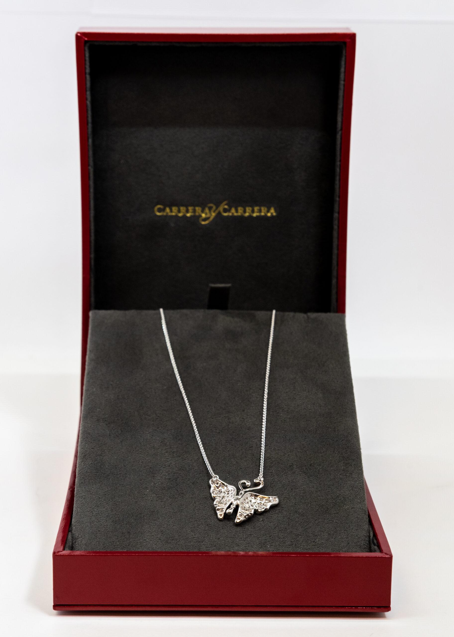 Carrera y Carrera Alegori 18K White Gold & Diamonds Pendant, 10068436 In New Condition For Sale In North Miami Beach, FL