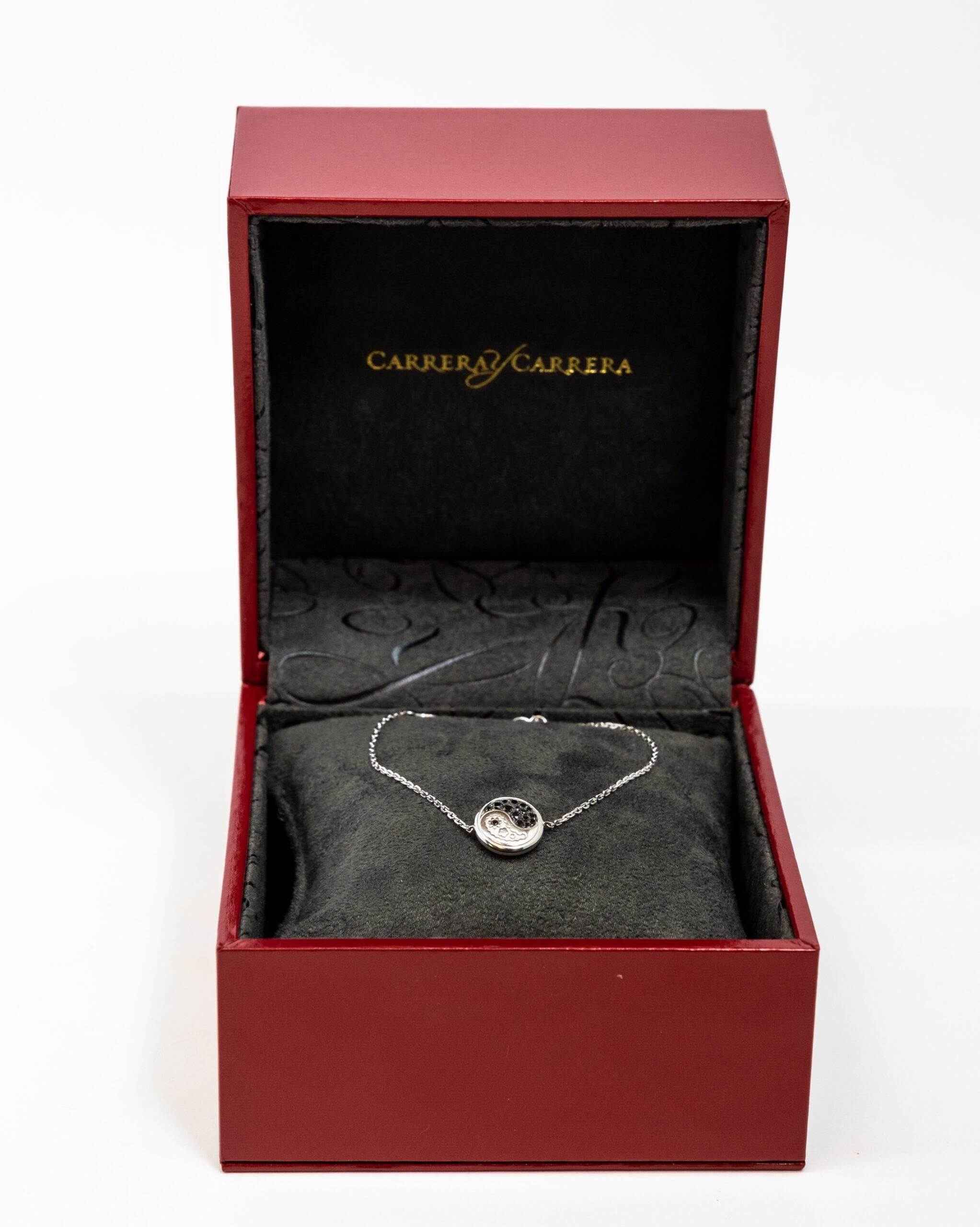 Carrera Y Carrera Bracelet réversible Aqua en or blanc 18 carats et diamants Pour femmes en vente
