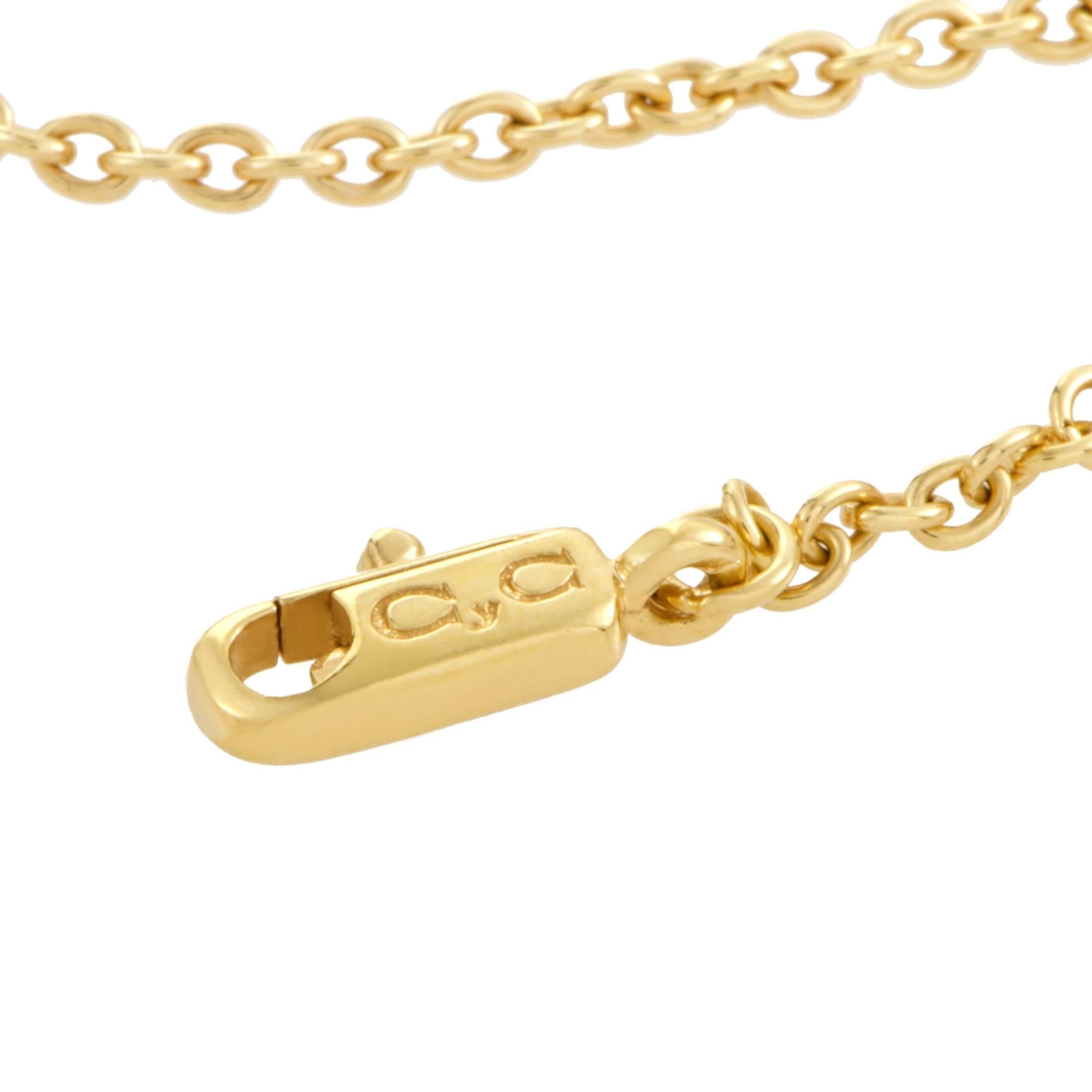 Women's Carrera y Carrera Aqua Women’s 18 Karat Yellow Gold Pendant Necklace