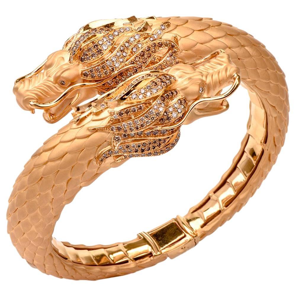 Carrera y Carrera Círculos De Fuego Dragon Bangle Bracelet