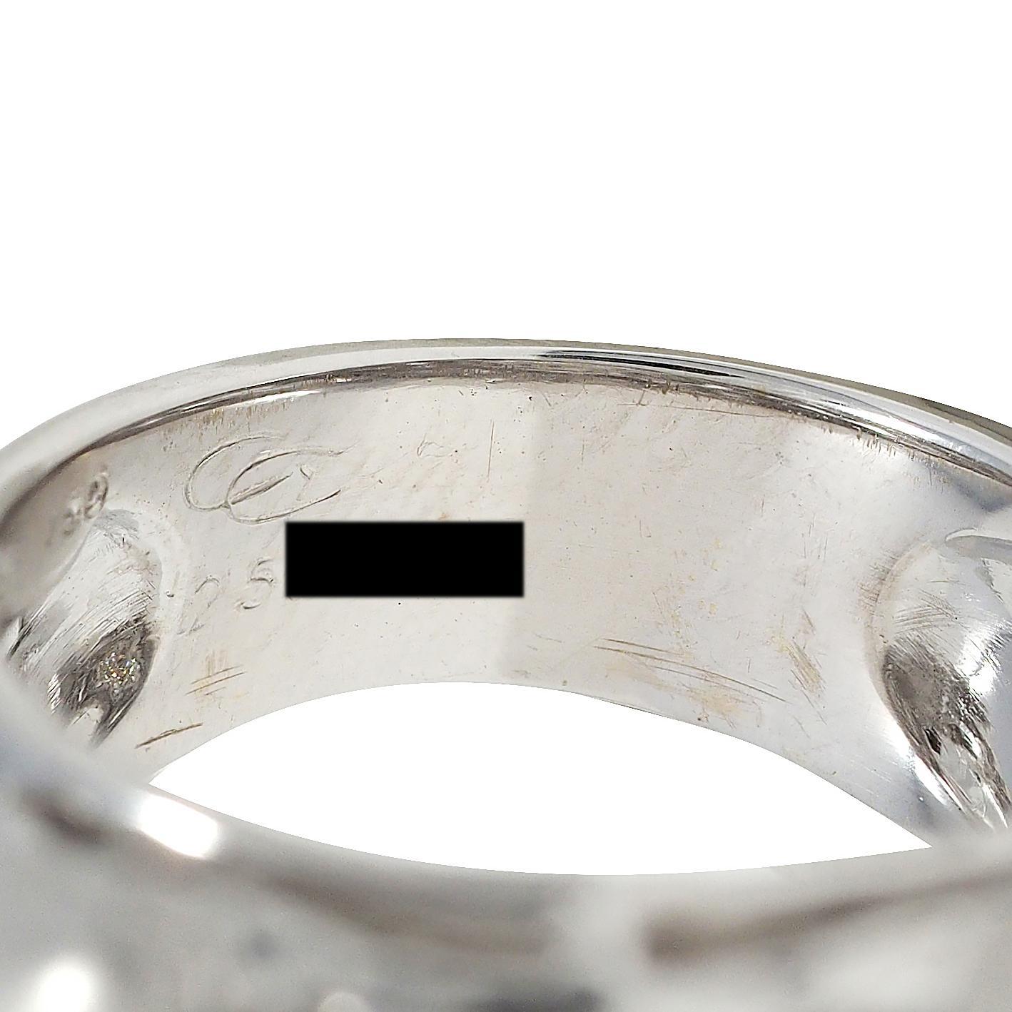 Carrera y Carrera Anillo de oro blanco de 18 quilates con pavé de delfines en venta 3