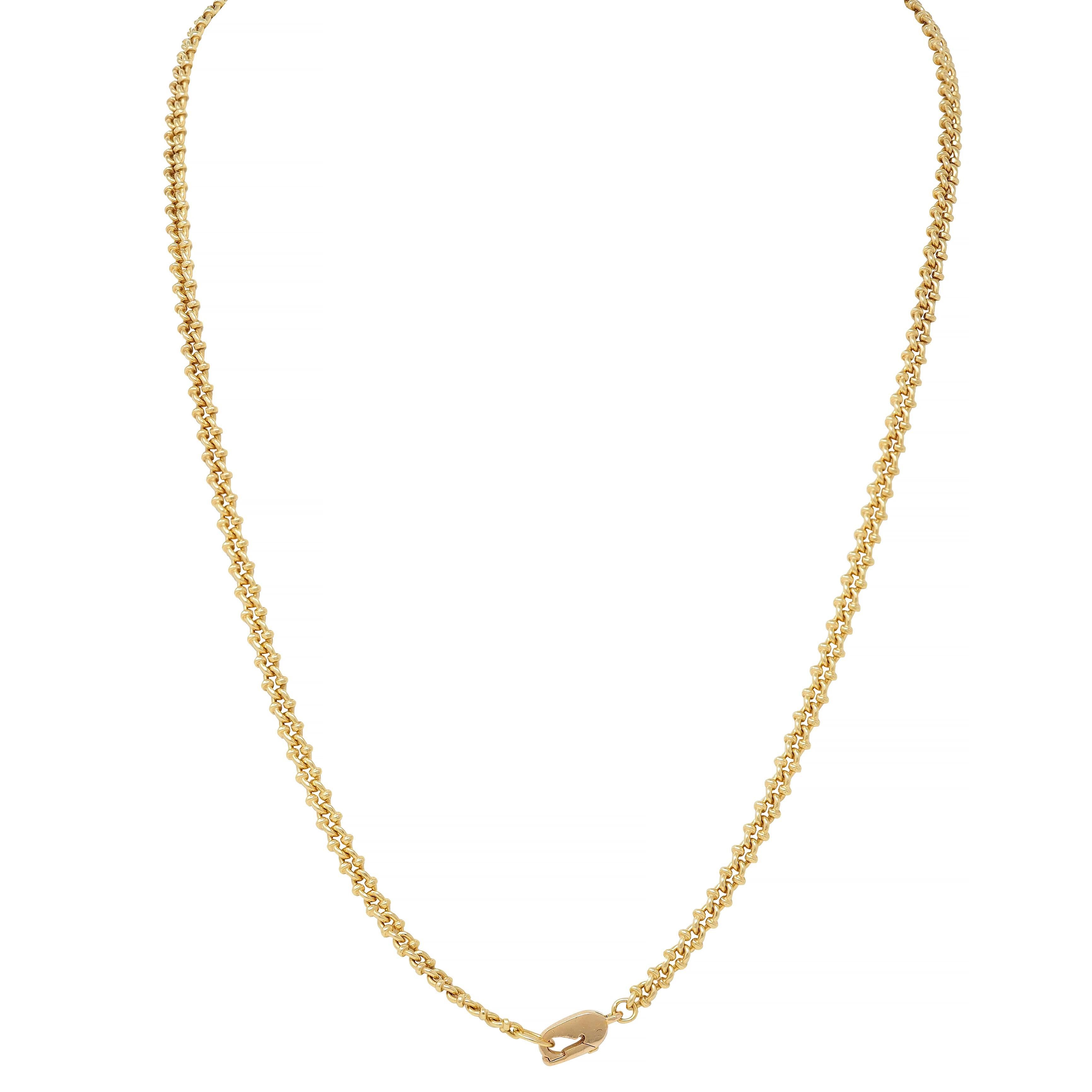 Carrera Y Carrera Diamond 18 Karat Yellow Gold Horse Ecuestre Station Necklace For Sale 2