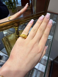 Carrera Y Carrera Diamond 18K Yellow Gold Horse Ring Size 6