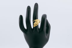 Carrera Y Carrera Diamond 18K Yellow Gold Panther Ring Size 6