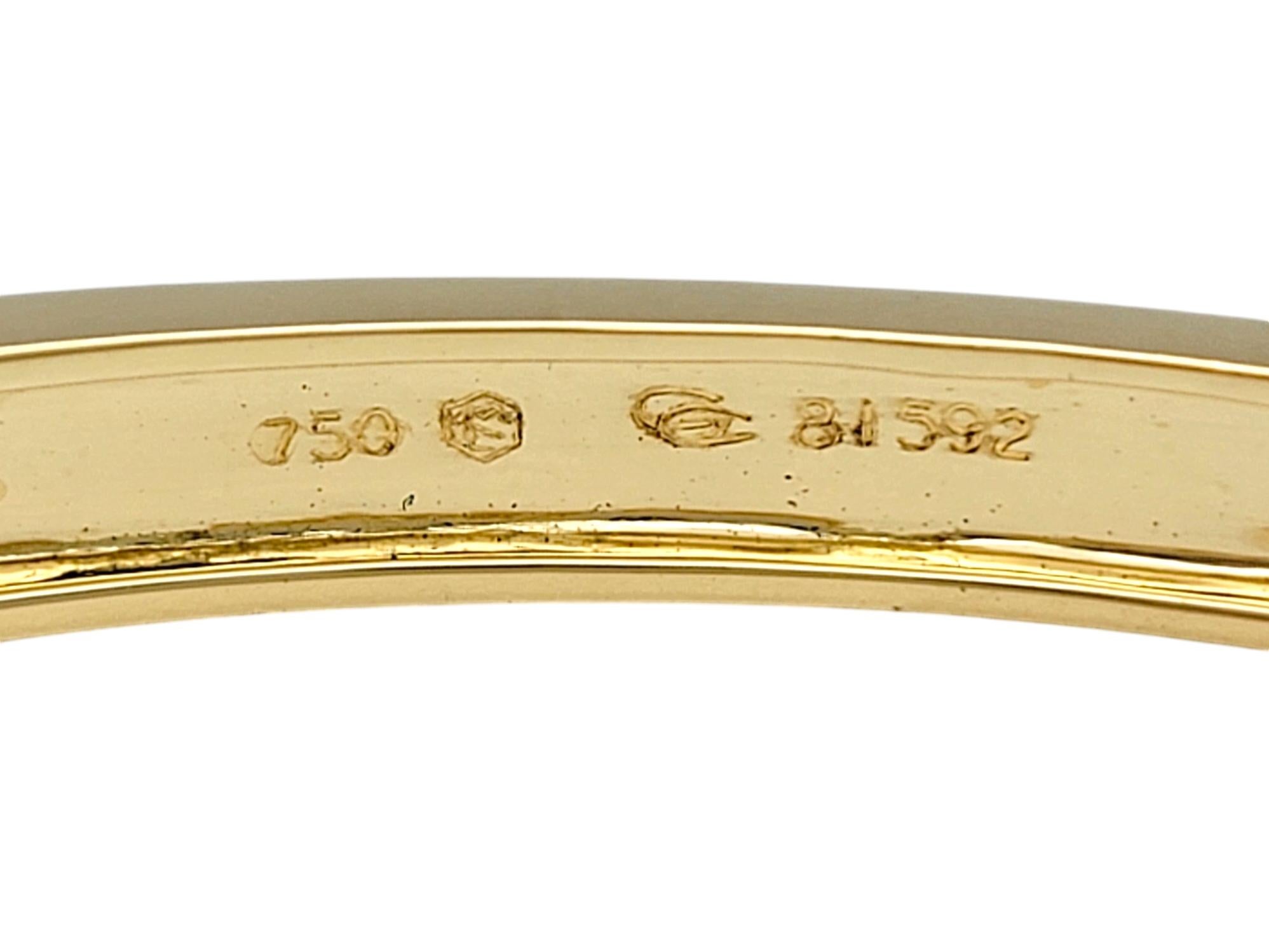 Carrera y Carrera Diamond and Ruby Horse Motif Bangle Bracelet in 18 Karat Gold 3