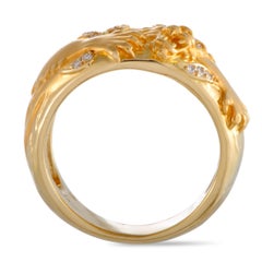 Carrera y Carrera Diamond Panther Yellow Gold Band Ringa