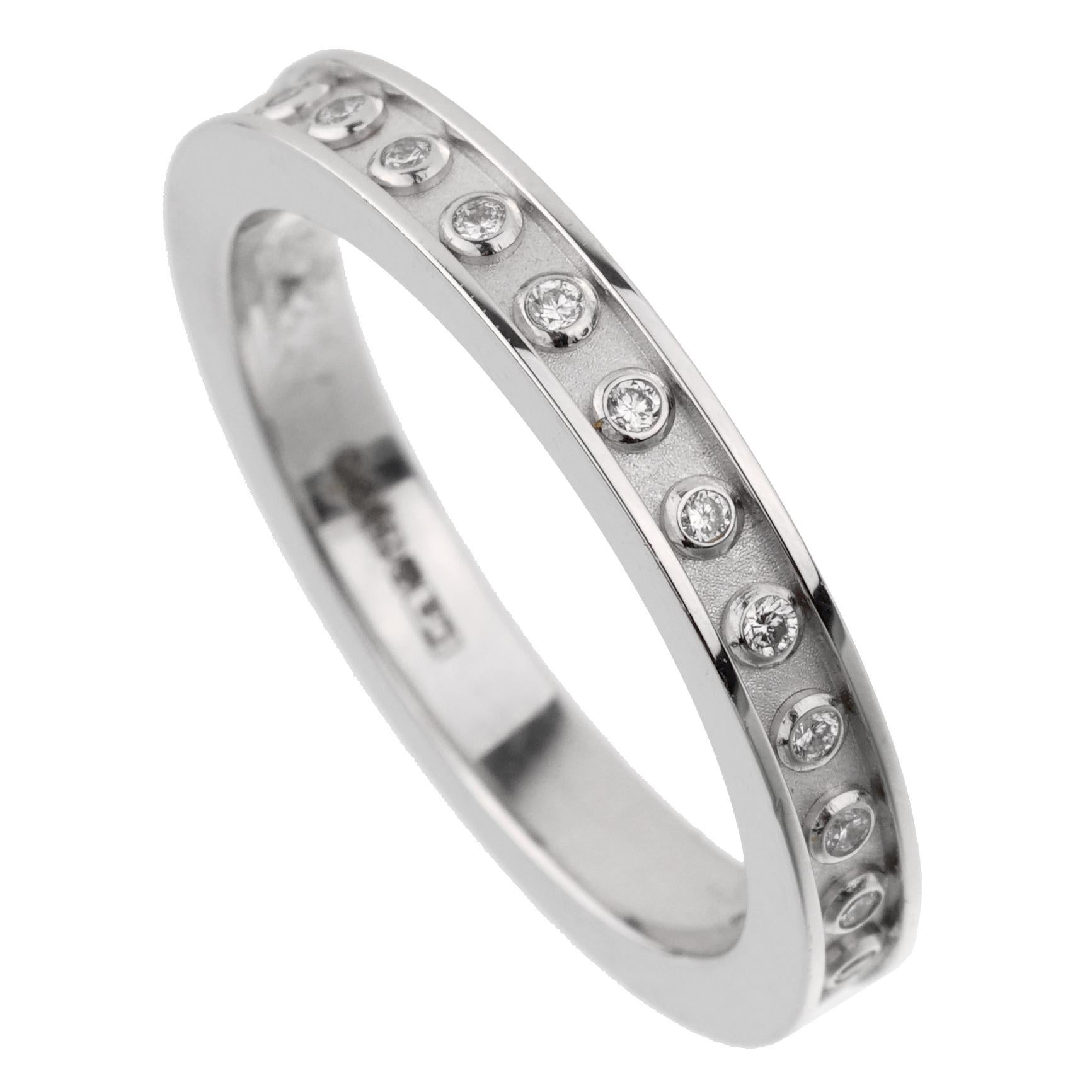Carrera y Carrera Diamond White Gold Eternity Band In New Condition For Sale In Feasterville, PA