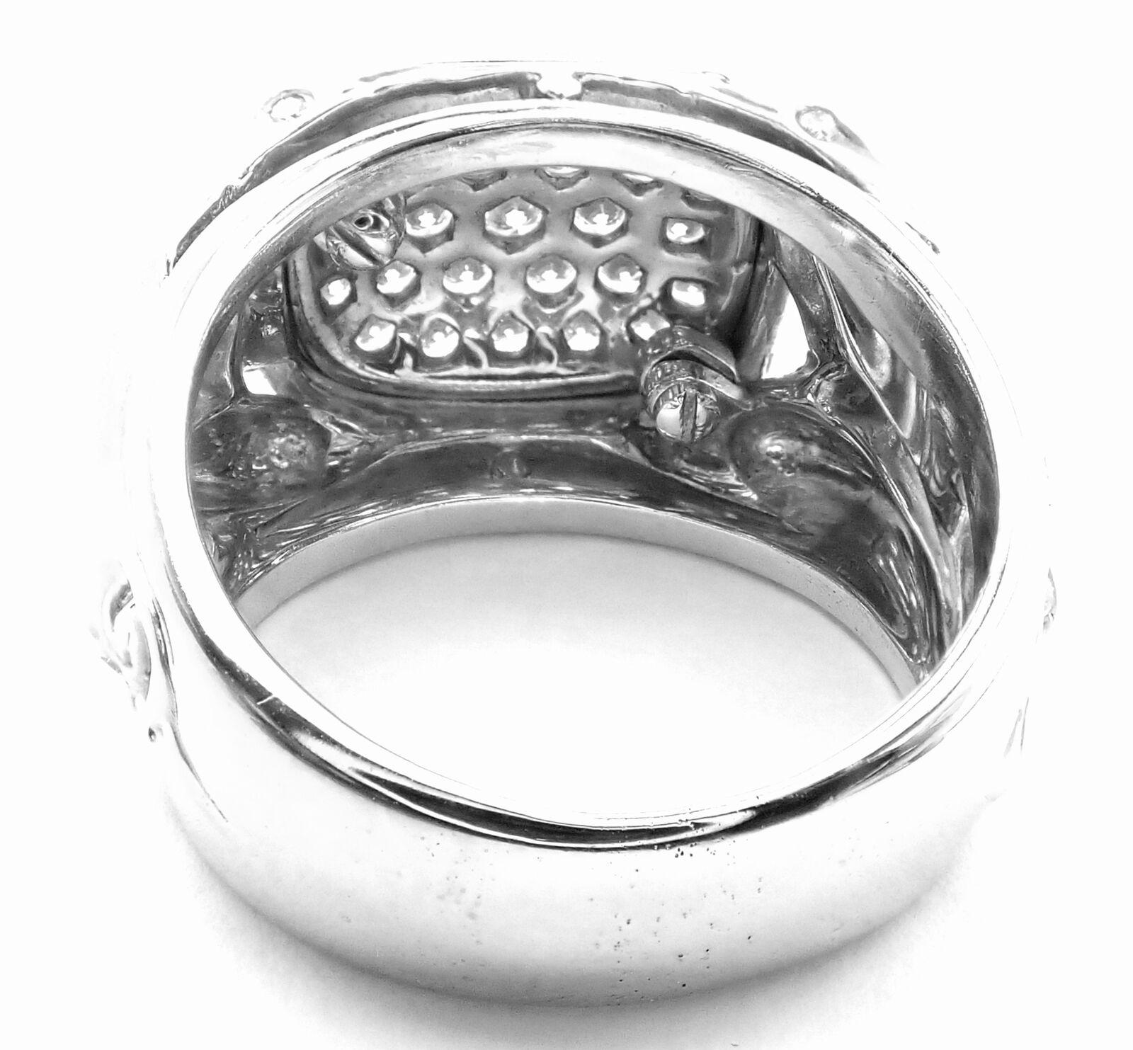 Carrera y Carrera Dolphin Motif Diamond White Gold Ring In Excellent Condition For Sale In Holland, PA